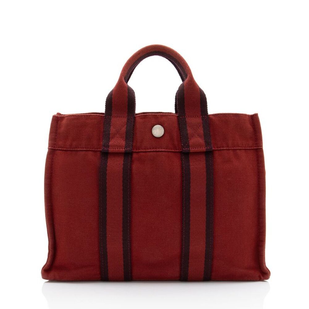 Hermes Canvas Herline PM Tote - Picture 3 of 14